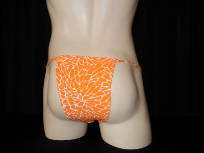 Micro Boodie Swimwear - Orange Print